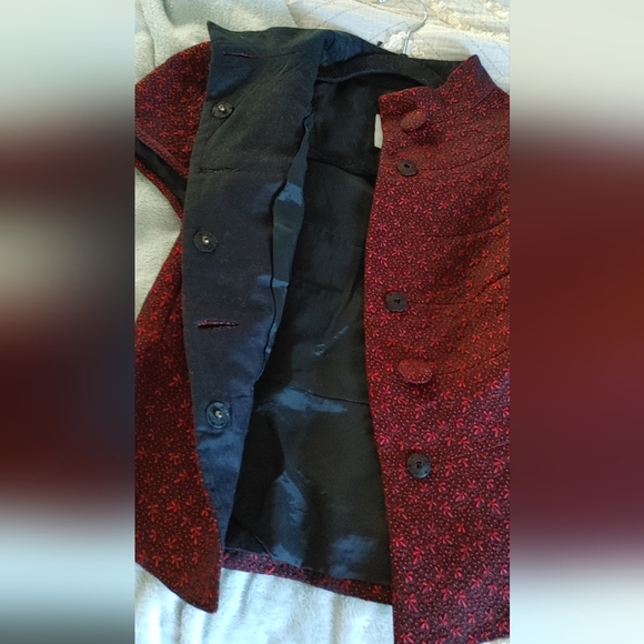 Moschino mock neck red brocade button top Aeffe Spa - Picture 15 of 16